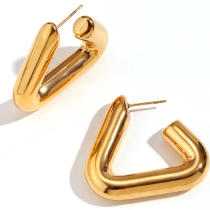 PENDIENTES TRIANGLE DORADO AN ENTRE JOYAS