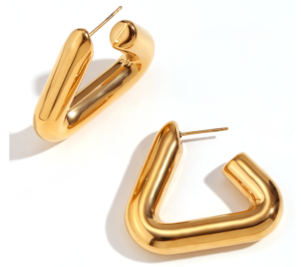 PENDIENTES TRIANGLE DORADO AN ENTRE JOYAS