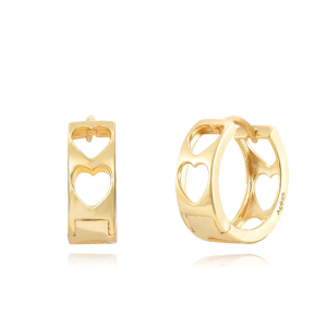 C PENDIENTES 13MM DORADO
