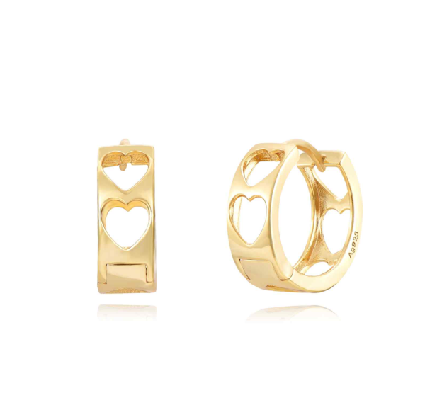 C PENDIENTES 13MM DORADO