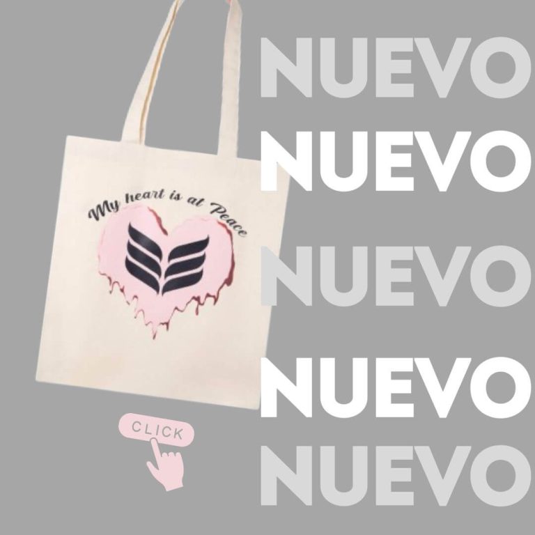 nueva tote bag nueva colección AN entre joyas my heart is at peace