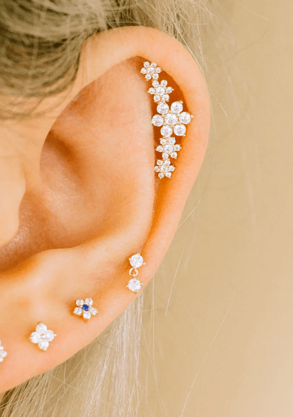 flat helix piercing